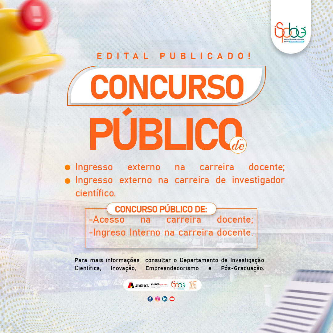 ABERTURA DE CANDIDATURAS PARA CONCURSO PÚBLICO